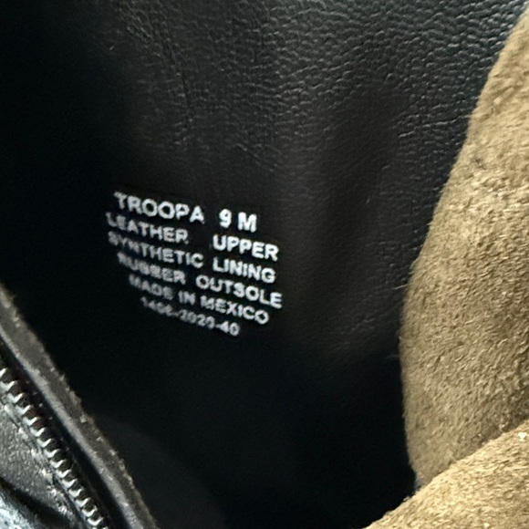 Steve Madden Black Troopa Combat Boots Size 9 - Picture 6 of 7
